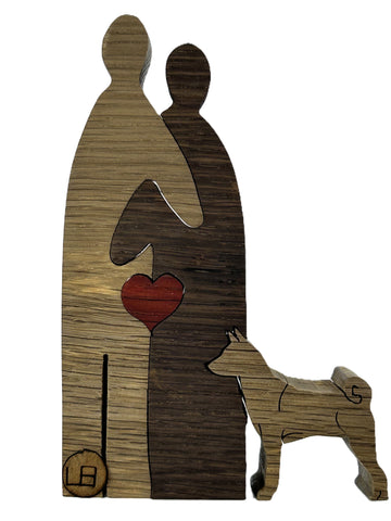 Harmony Heart Family two dog 156