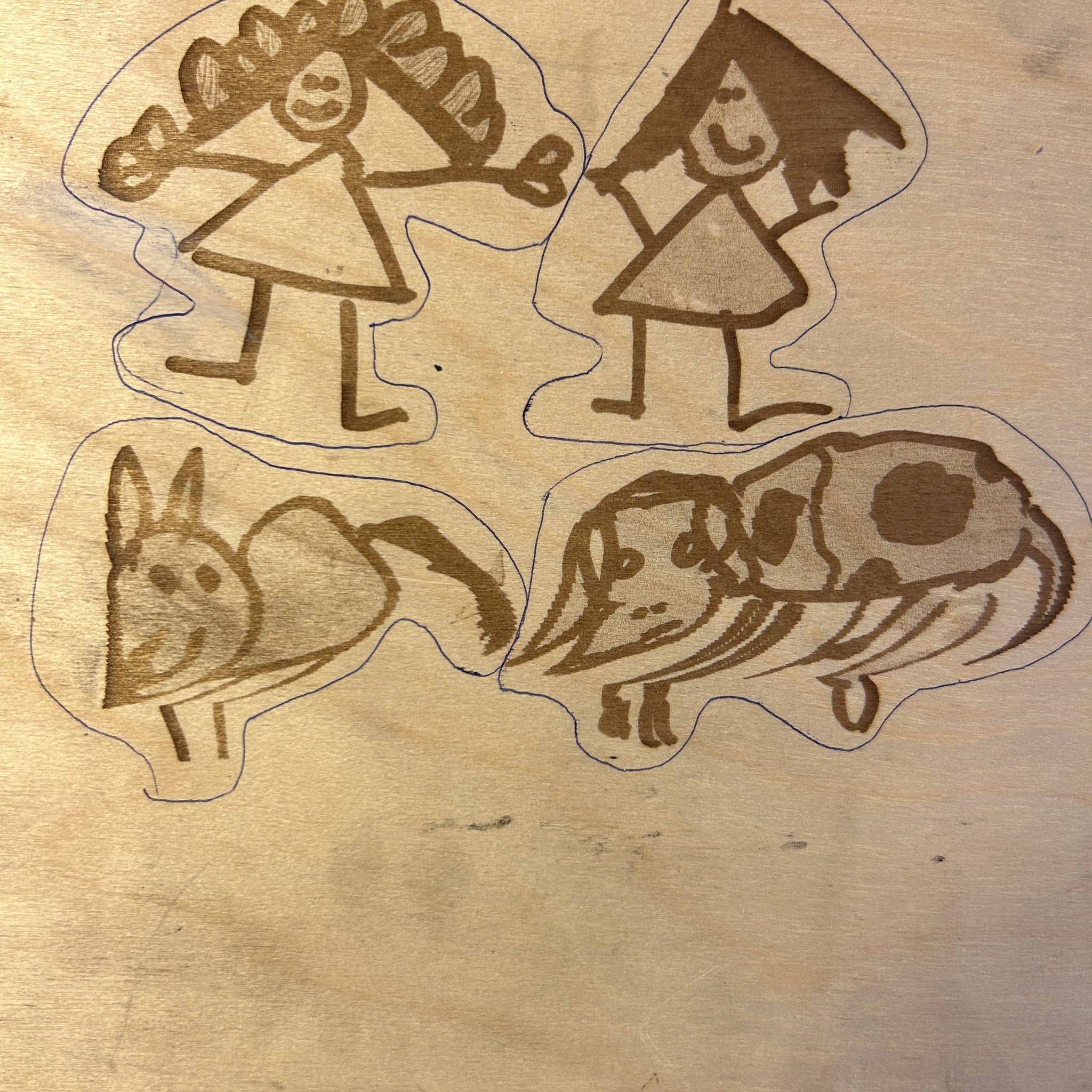 Figur fra børne tegning