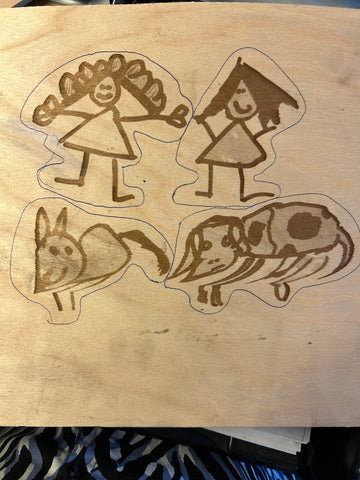 Figur fra børne tegning